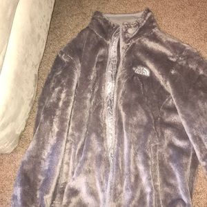 North face fuzzy jacket
